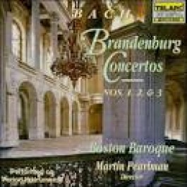 Boston Baroque Pearlman Bach Brandenburg Concertos 1,2 & 3 CD