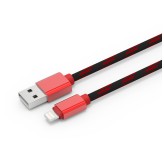 Usb Kabel Ldnio Ls23, Iphone 5, 1M Black, Red CABLE